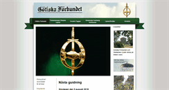 Desktop Screenshot of gotiskaforbundet.se